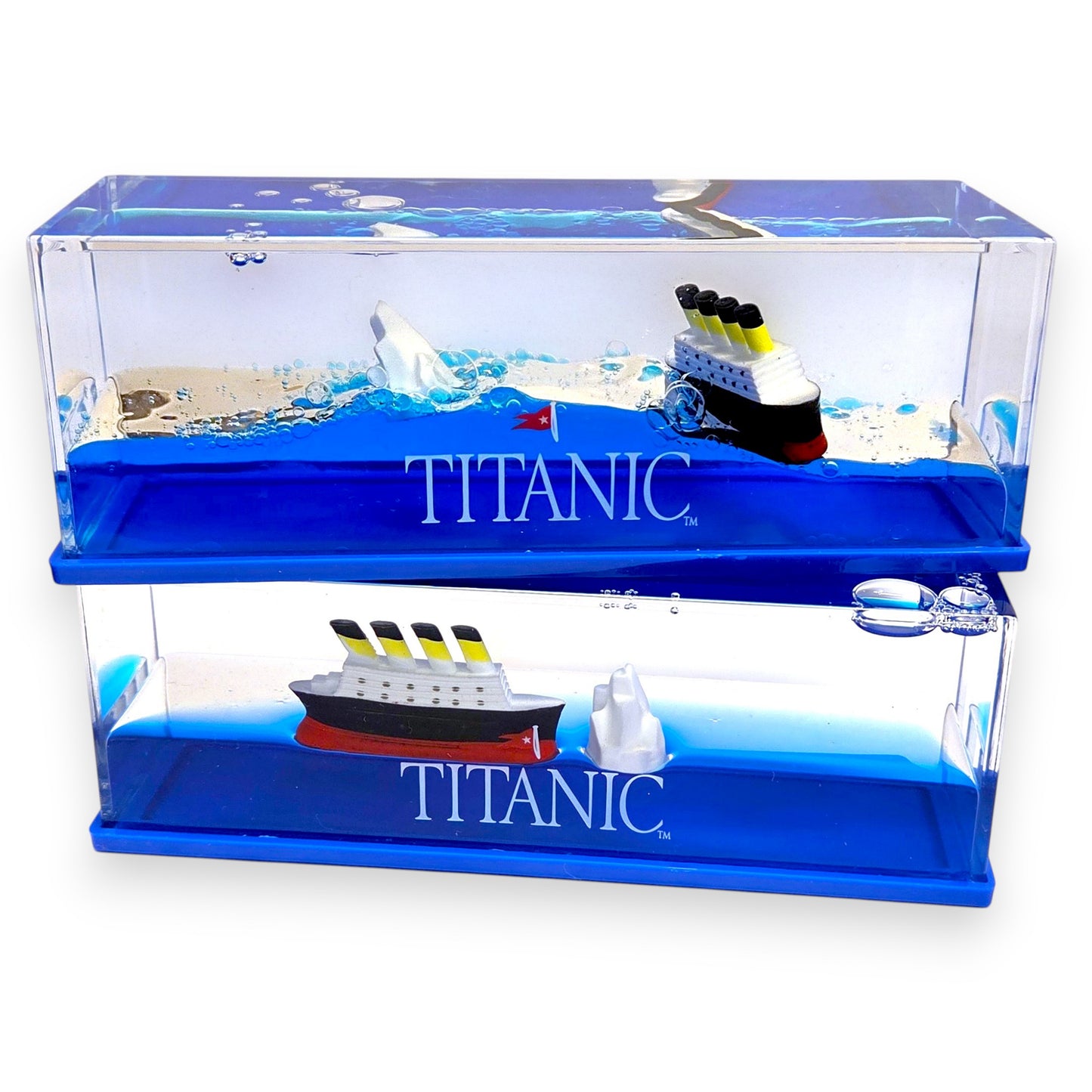 Titanic Wave Paperweight with Iceberg