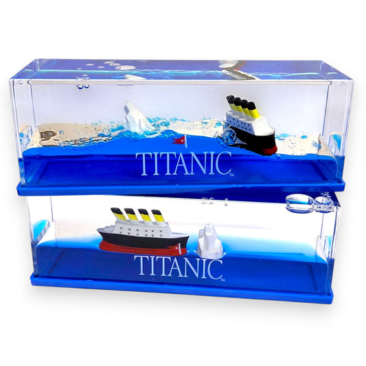 Titanic Wave Paperweight with Iceberg