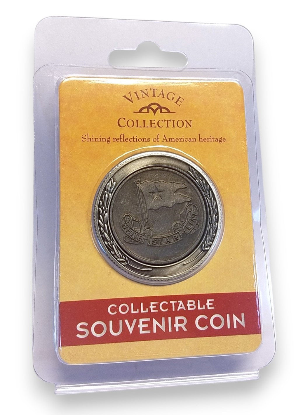 コレクション White Star Line Titanic 1 Dollar Coin Titanic Pewter Emblem Collector Coin - White Star Line – Titanic