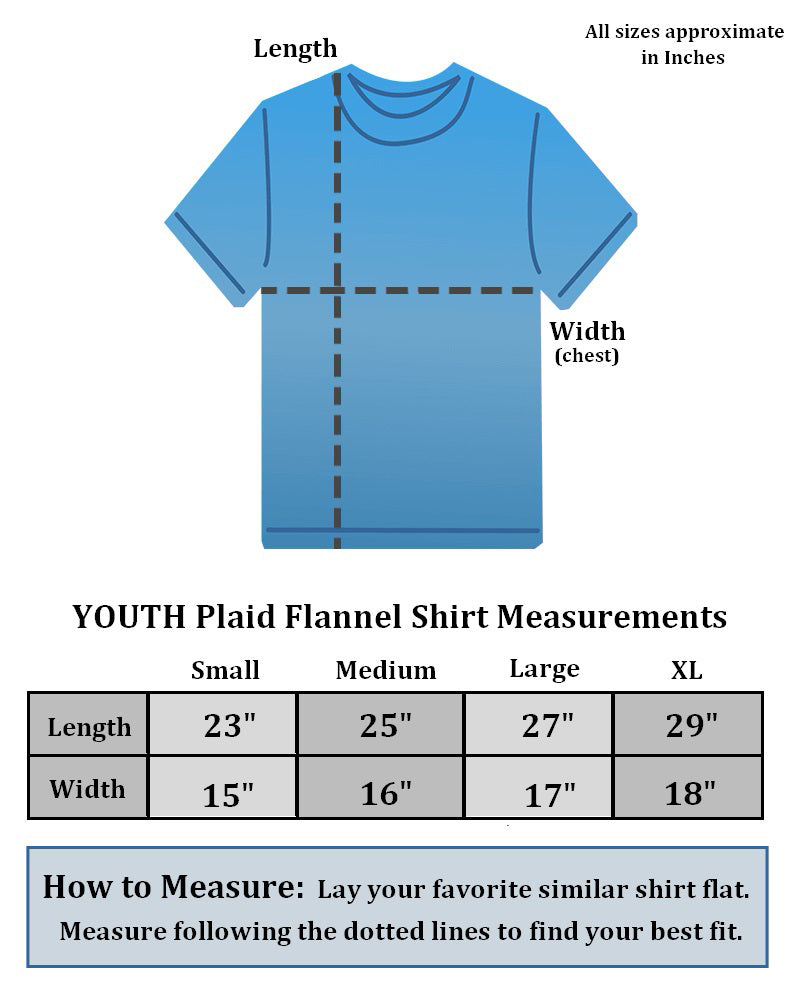 Titanic Youth Plaid Flannel Long Sleeve Shirt