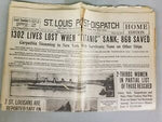 NEWS PAPER ST. LOUIS POST APRIL 16 1912