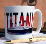 TITANIC TALL LETTER MUG