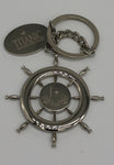 WHITE STAR LINE ETCHED PLUS COORDINATES ON THE BACK KEY RING
