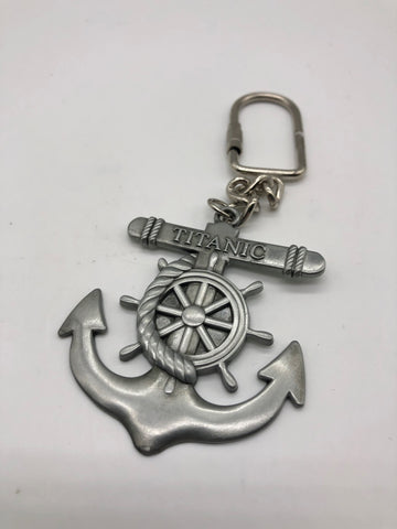 TITANIC ANCHOR AND HELM KEY RING