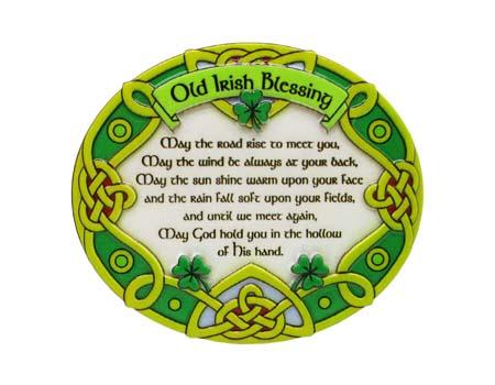 IRISH BLESSING RESIN MAGNET