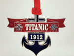 TITANIC ANCHOR ENAMEL ORNAMENT